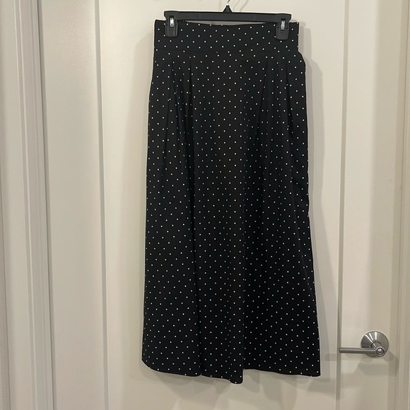 MISA Dresses & Skirts - Black Polkadot Maxi Skirt L